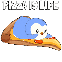 Life Pizza Sticker by Pudgy Penguins