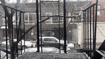 Snow Showers Hit New York City