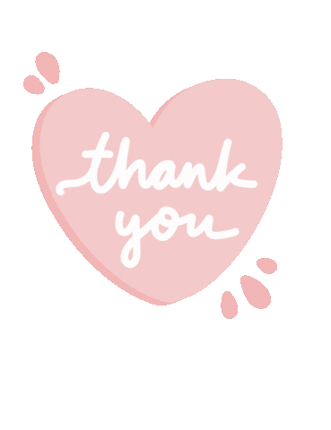 Heart Thank You Sticker