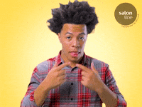 salonline reaction beauty man eyebrows GIF