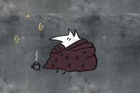 thistlebalm winter fox stars night GIF