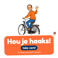 Take Care Bike Sticker by Dutch Fluency