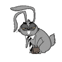 BirdBorn angry work office jacob Sticker