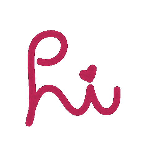 Heart Hello Sticker