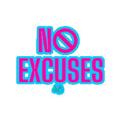 Work Out No Excuses Sticker by HAUS OF AUB