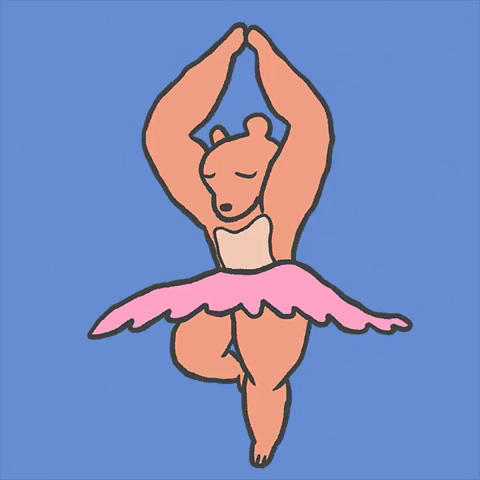 Muscle bear in tutu