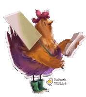 Chicken E Sticker by kubizm