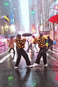 Times Square Dancing GIF