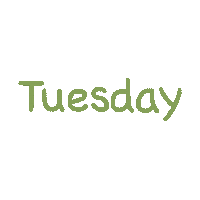 krystyanadesigns tuesday days of the week day of the week Sticker