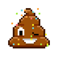 Art Shitting Sticker by Poopies.io