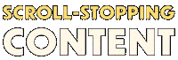 Scroll-Stopping Sticker by Content Factory