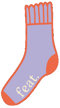 Happy Socks Sticker by FEAT. by Chelsey Wilson