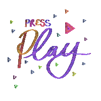 pageofwandsdesign retro vhs arrow play Sticker