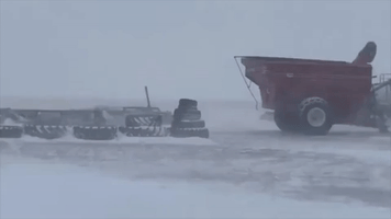 Blowing Snow and Poor Visibility as Blizzard Conditions Sweep Colorado