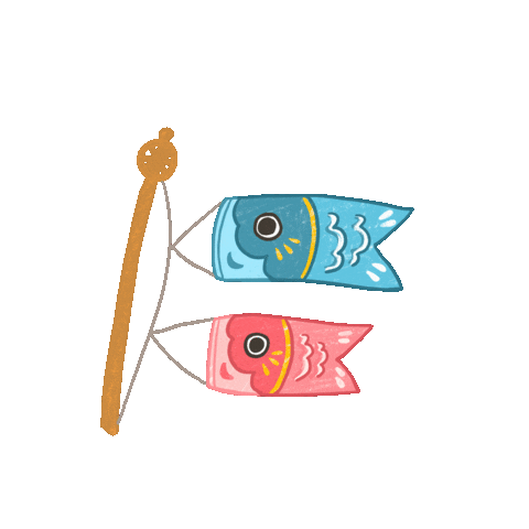 chopstickpanorama koi childrens day koinobori chopstickpanorama Sticker