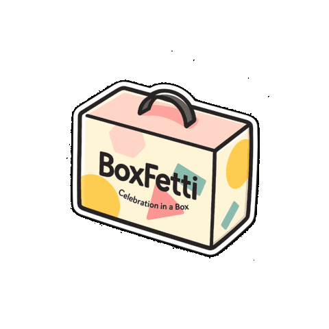 boxfetti giphygifmaker fun party celebration Sticker