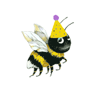 humlandjojj party fest bumblebee kalas Sticker