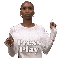 Listen Press Play Sticker by Cynthia Erivo