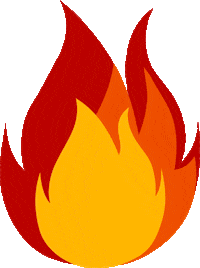 EBuchel fire spicy flames sambal Sticker