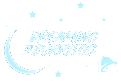 Breakfast Burrito Dreaming Sticker by Taco Bell