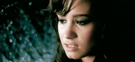 demi lovato crying GIF