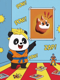 Bonk GIF by Pandu Pandas