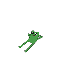 Taking It Easy Leave Me Alone Sticker by fwogs