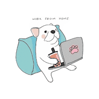 rysenetwork dog work puppy doggo Sticker