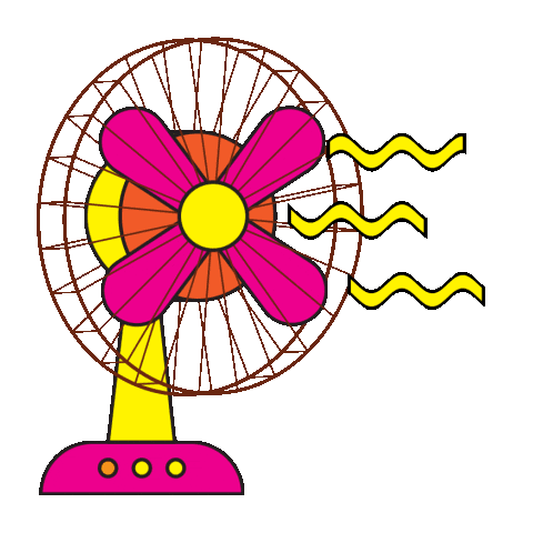 dagoncollective hot fan swing panas Sticker