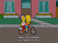 bored bart simpson GIF