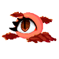 casstro_ewe giphyupload orange eye sunset Sticker