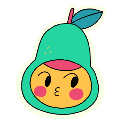 diperedo giphyupload kiss fruit blinking Sticker