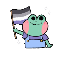 Pride Frog Sticker by Zoé p. illustration