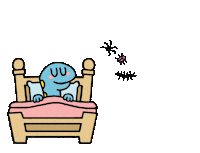 Bed Eat Sticker by T. L. McBeth