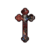 VoglioBenedicte flowers butterfly cross fleur Sticker