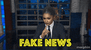 morphin ariana stephen colbert suit fake news GIF