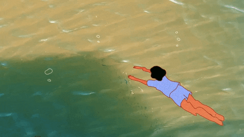 Water Swimming GIF by Leah Putnam