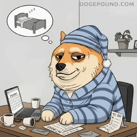 Tired Shiba Inu GIF by Doge Pound