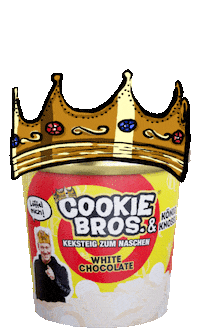 White Chocolate King Sticker by Cookie Bros