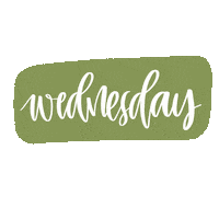 Lettering Wednesday Sticker by Lili and Bella