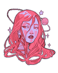 Girl Sparkling Sticker by shiancore