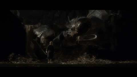 ayehrahn giphygifmaker hobbit draco smaug GIF