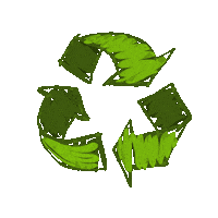 Invoguethelatesttoolsinbeauty recycling greenpower naked beauty soeco Sticker