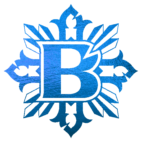bishoptattoo logo blue tattoo shiny Sticker