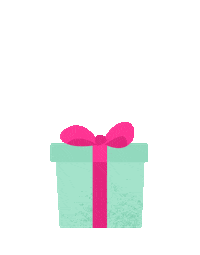 Happy Birthday Gift Box Sticker by SkinnyMint