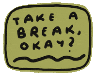 Resting Break Time Sticker by sembangsembang