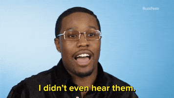 I Didn't Even Hear Them