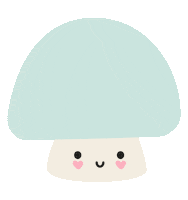 happy magic mushroom Sticker by Kawanimals