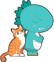 Sleepzilla cat tired sleep upset Sticker