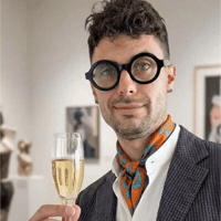 Contemporary Art Champagne GIF
